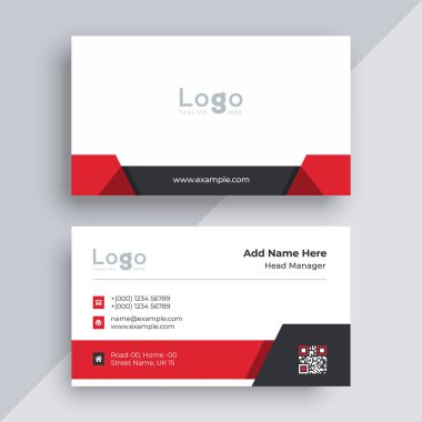 Modern ve temiz kart tasarımı