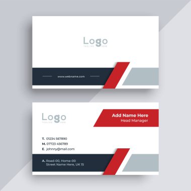 Modern tarz kartvizit tasarım şablonu