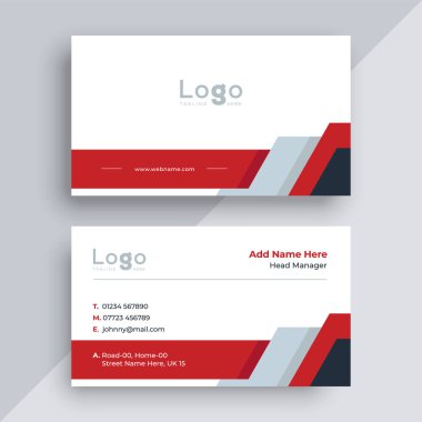 Modern tarz kartvizit tasarım şablonu