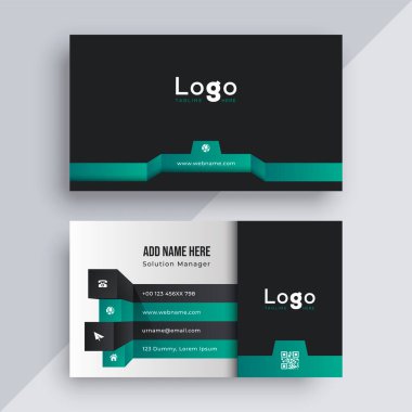Modern tarz kartvizit tasarım şablonu