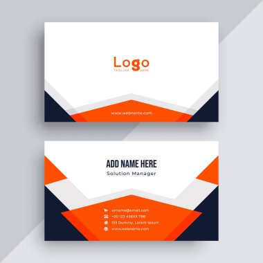 Modern tarz kartvizit tasarım şablonu