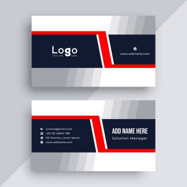 Modern tarz kartvizit tasarım şablonu