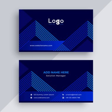 Modern tarz kartvizit tasarım şablonu