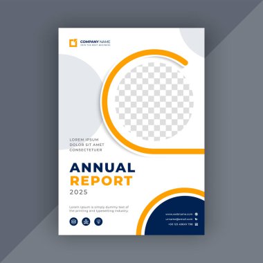 İş yıllık rapor tasarım şablonu