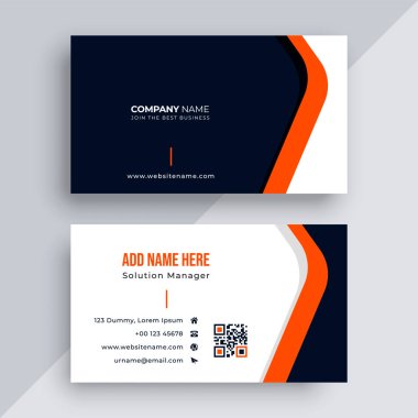 Temiz stil modern kartvizit şablonu