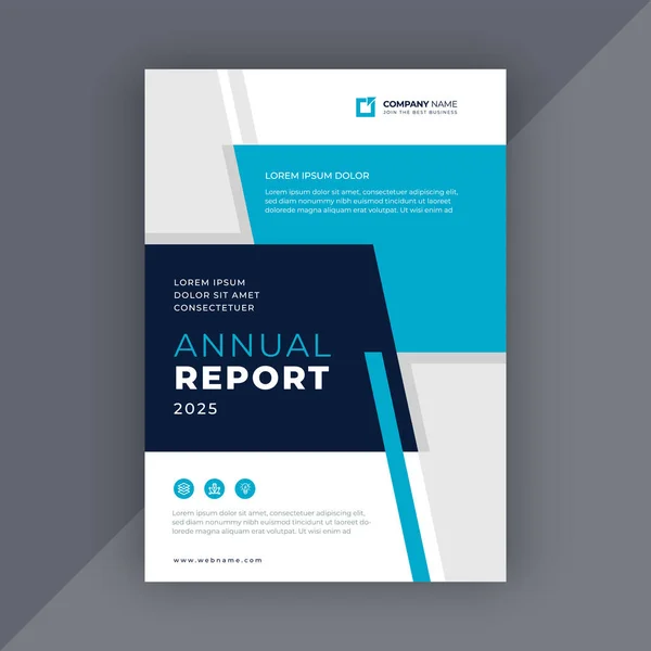 Conception Des Brochures Rapport Annuel Des Entreprises Des Entreprises — Image vectorielle