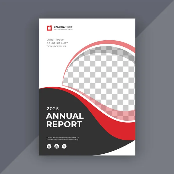 事業報告書 年次報告書のデザイン — ストックベクタ
