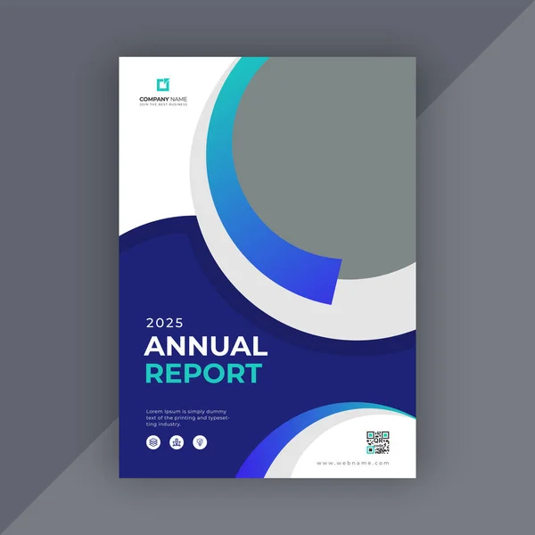 Kurumsal Yıllık Rapor Broşürü Tasarımı — Stok Vektör