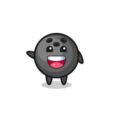 Mutlu bowling maskot karakterleri, şirin tasarım