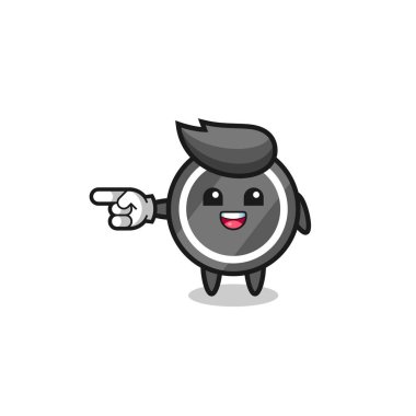 Hokey hokey topu çizgi filmi, işaret eden sol hareketi, şirin tasarımı