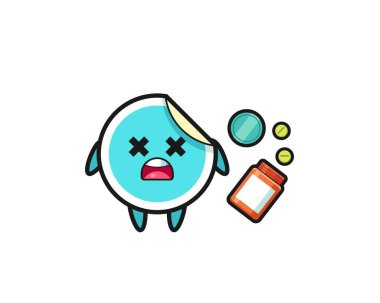 Aşırı doz etiketi karakteri, şirin tasarım