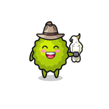 Durian Hayvanat Bahçesi maskotu, şirin bir tasarımı var.