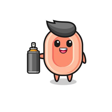 Grafiti bombacısı olarak şirin sabun, şirin tasarım.