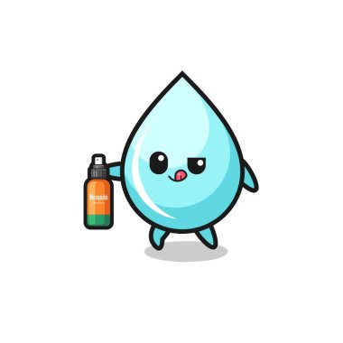 Sevimli su damlası sivrisinek kovucu, şirin tasarım.