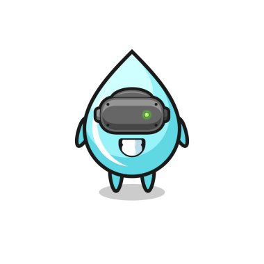 Şirin su damlası, VR kulaklık, şirin tasarım.