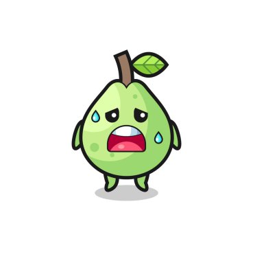 Guava 'nın yorgunluk karikatürü, şirin tasarım.