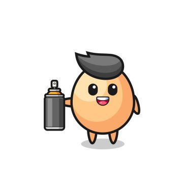 Grafiti bombacısı olarak şirin yumurta, şirin tasarım.