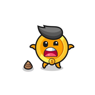 Madeni para. Dünya kakayla karşılaştığına şaşırdı. Şirin tasarım.