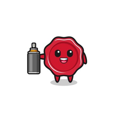 Grafiti bombacısı olarak şirin bir balmumu, şirin bir tasarım.