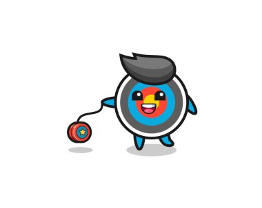 şirin hedef okçuluk çizgi filmi yoyo oynuyor, şirin tasarım