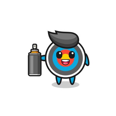 Grafiti bombacısı olarak şirin bir hedef okçuluğu, şirin bir tasarım.