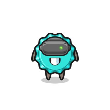 Şirin şişe kapağı VR kulaklık, şirin tasarım.