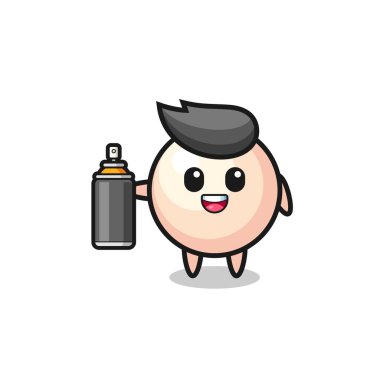 Grafiti bombacısı gibi şirin bir inci, şirin bir tasarım.