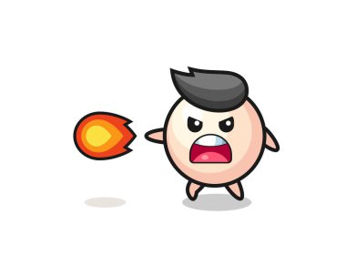 Şirin inci maskot ateş gücü, şirin tasarım.