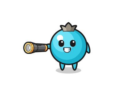 el feneri tutan yaban mersini maskotu, şirin tasarım.