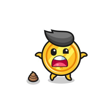 Madalya toprağı kakayla karşılaştığına şaşırdı, şirin tasarım.