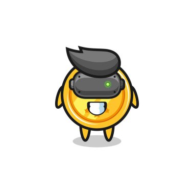 Şirin bir madalya, VR kulaklık, şirin tasarım.