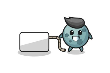 Asteroit karikatürü şirin bir tasarım yapıyor.