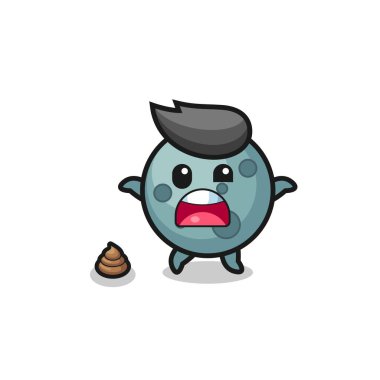 Asteroit dünyası kakayla karşılaştığına şaşırdı, şirin tasarım.