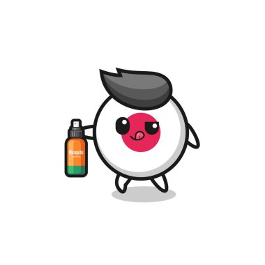 Sevimli Japon bayrağı sivrisinek kovucu, şirin tasarım