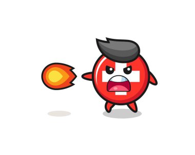 Şirin İsviçre Maskotu ateş gücü, şirin tasarım.