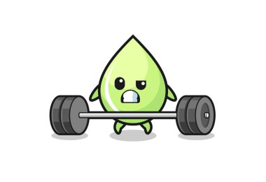 karpuz suyu damlası halteri kaldırıyor, şirin bir tasarım