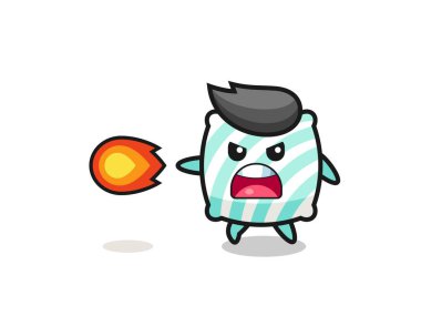 Şirin yastık maskotu ateş gücü, şirin tasarım.