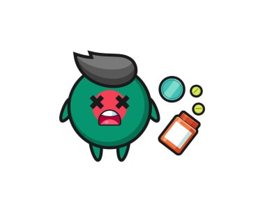 Aşırı doz bangladeş bayrağının resmi