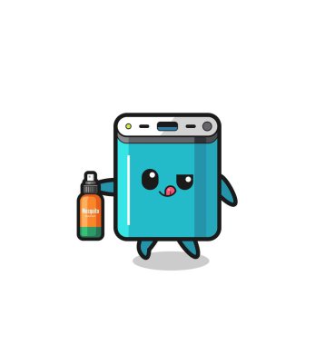 cute power bank holding mosquito repellent , cute design