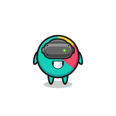 cute chart using VR headset , cute design