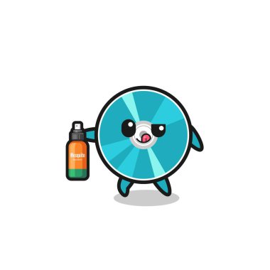 cute optical disc holding mosquito repellent , cute design