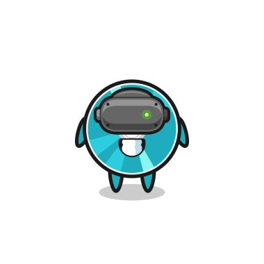 cute optical disc using VR headset , cute design