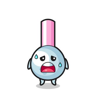 the fatigue cartoon of cotton bud , cute design