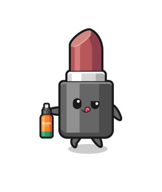 cute lipstick holding mosquito repellent , cute design