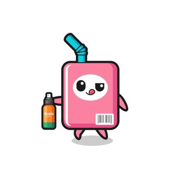 cute milk box holding mosquito repellent , cute design