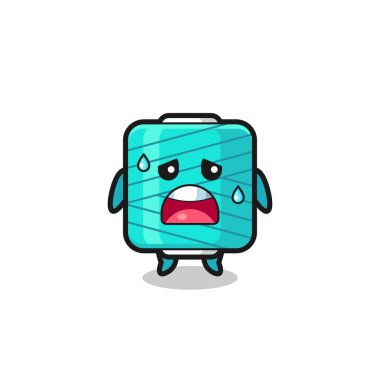 the fatigue cartoon of yarn spool , cute design