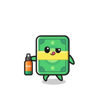 cute money holding mosquito repellent , cute design