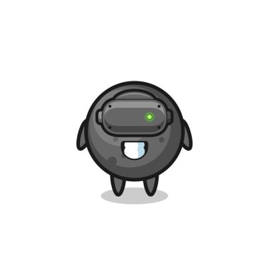 cute cannon ball using VR headset , cute design