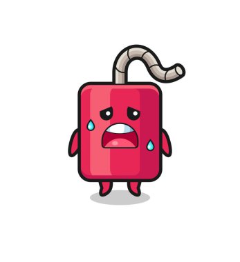 the fatigue cartoon of dynamite , cute design