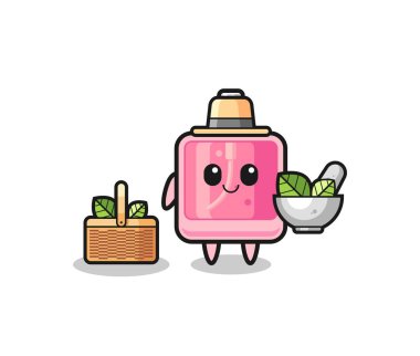perfume herbalist cute cartoon , cute design